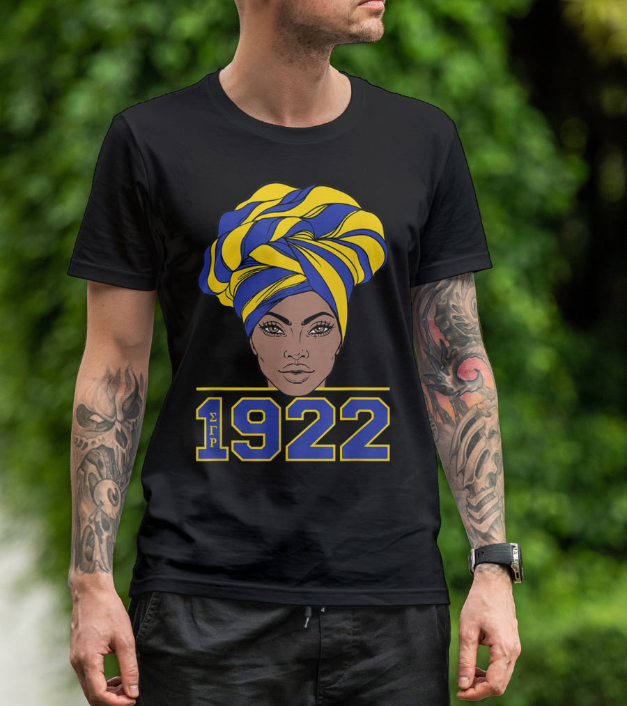 African Sigma Gamma Rho 1922 Pretty Girl Hair T-Shirt