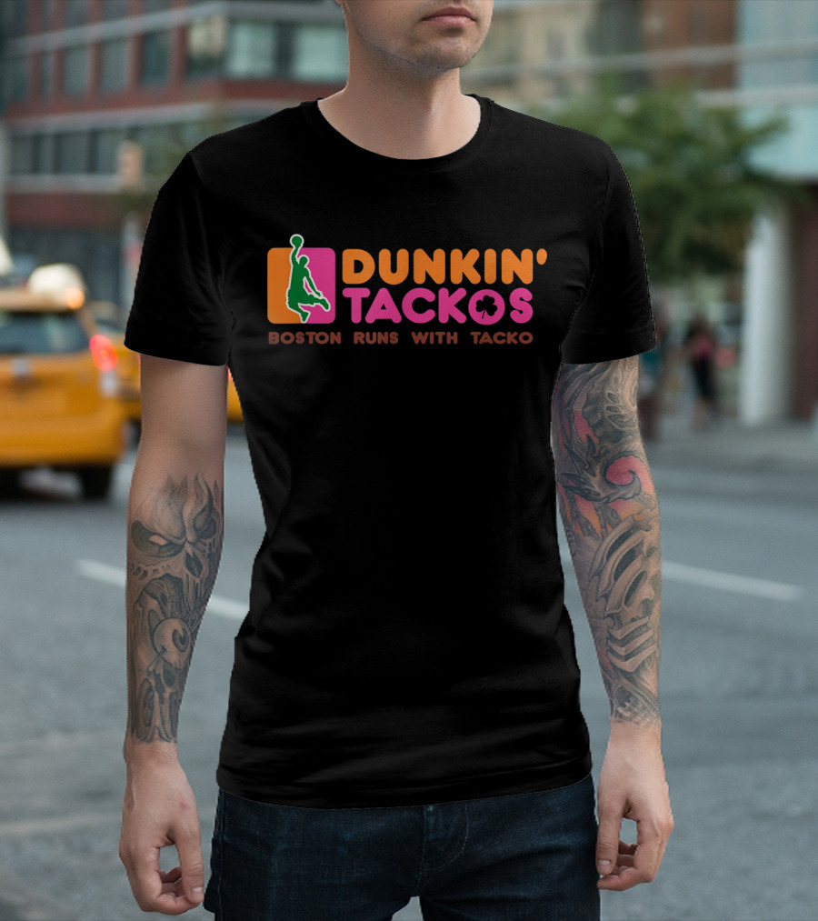Dunkin' Tackos Boston Runs With Tacko T-Shirt