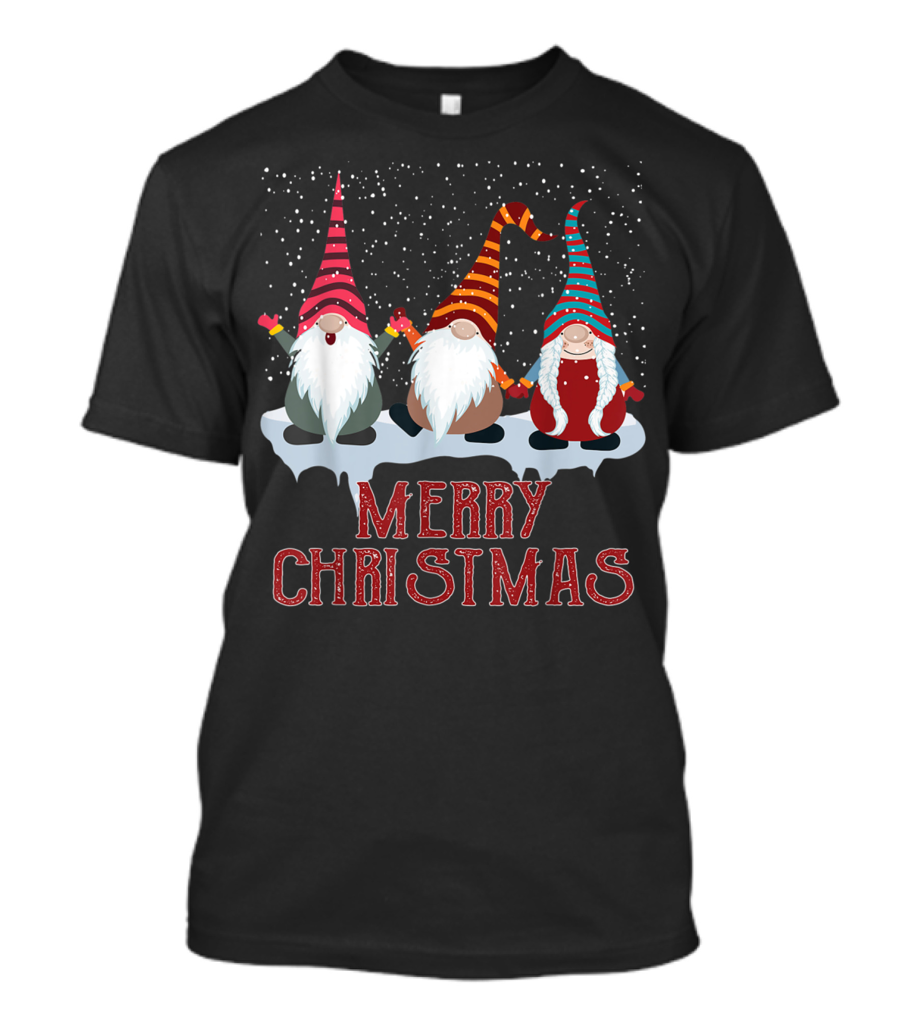 Merry Christmas Matching Gnomes Costume T-Shirt