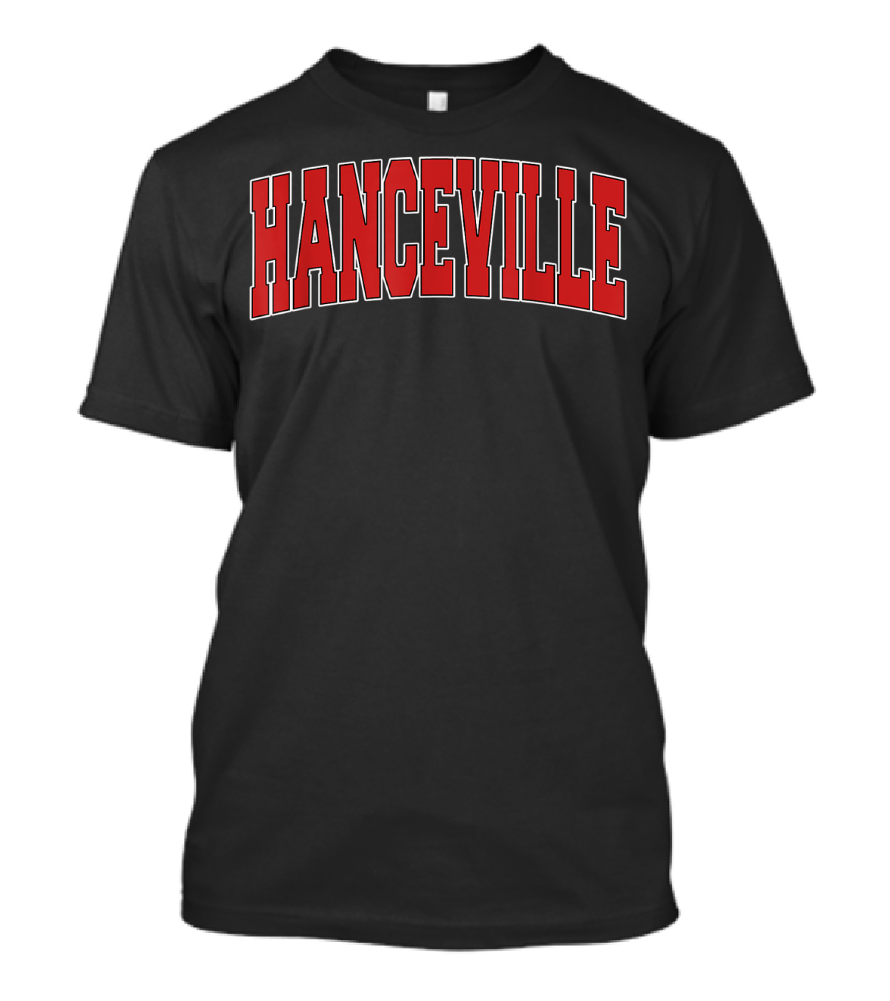 Hanceville Alabama Varsity Style Arch Text Design USA T-Shirt