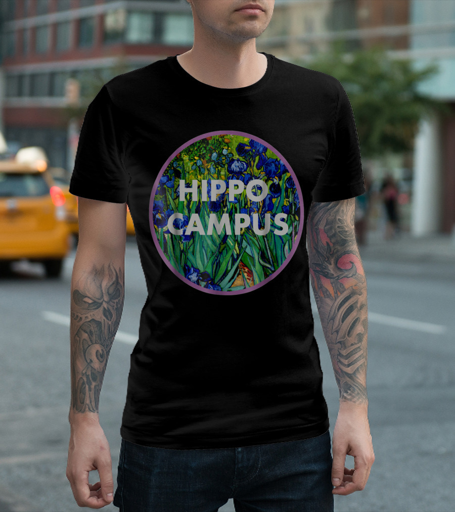 Hippo Campus Irises Botanical T-Shirt