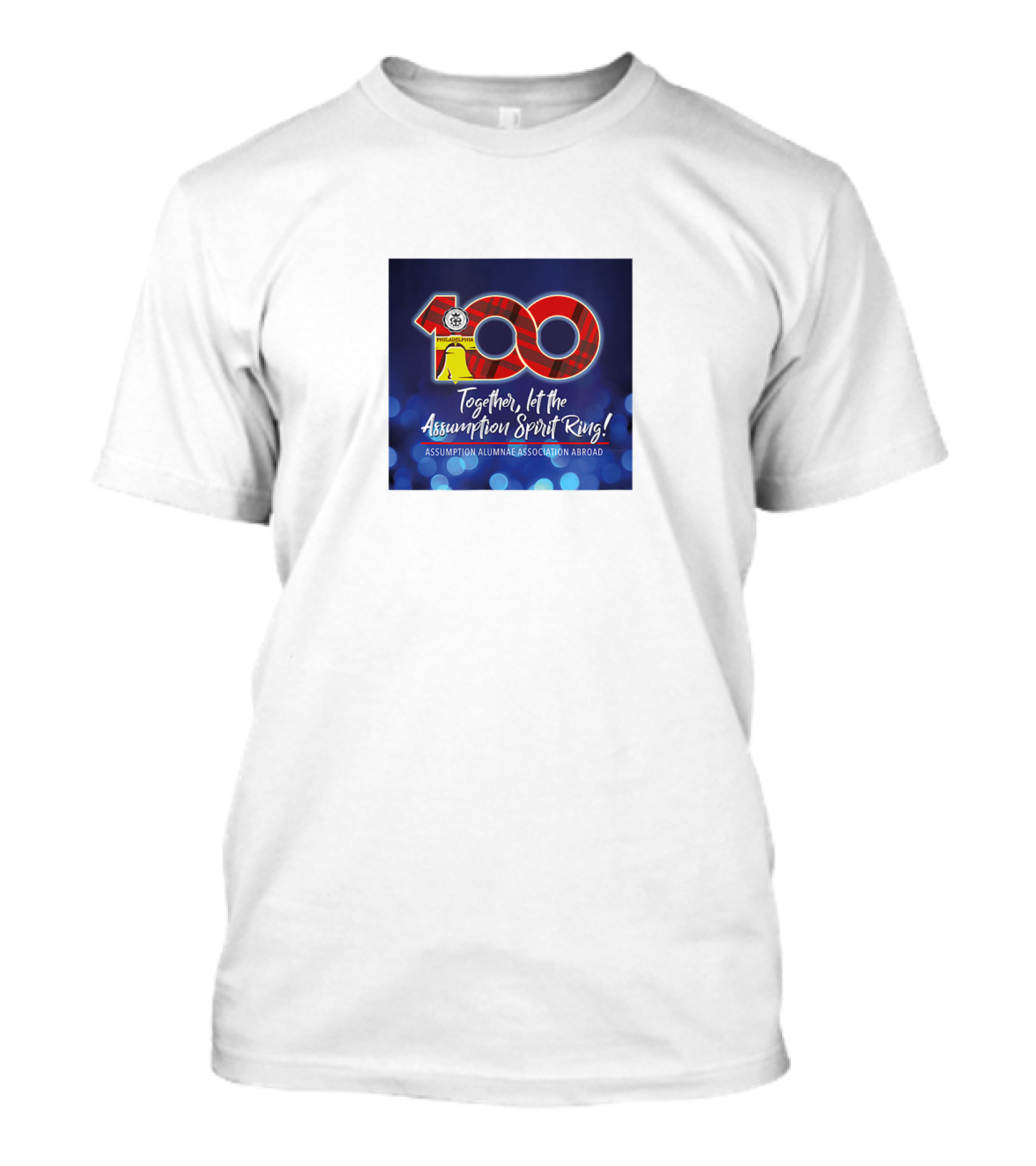 100 Together Let The Assumption Spirit Ring Assumption Alumni Association Asamblea Abroad T-Shirt