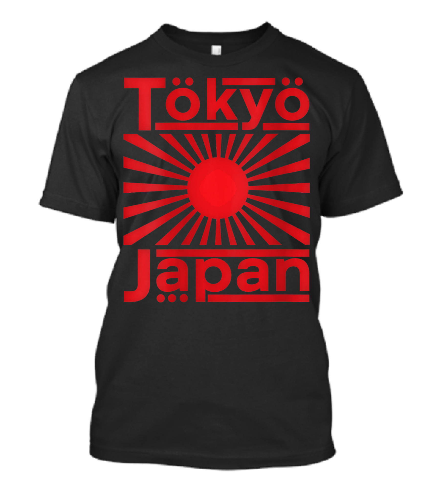 Tökyö Japan Red Sunrise Japanese T-Shirt