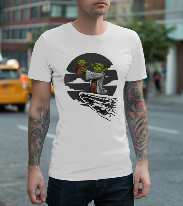 Mandalorian Star Wars Baby Yoda Kawaii Rafiki Moment T-Shirt