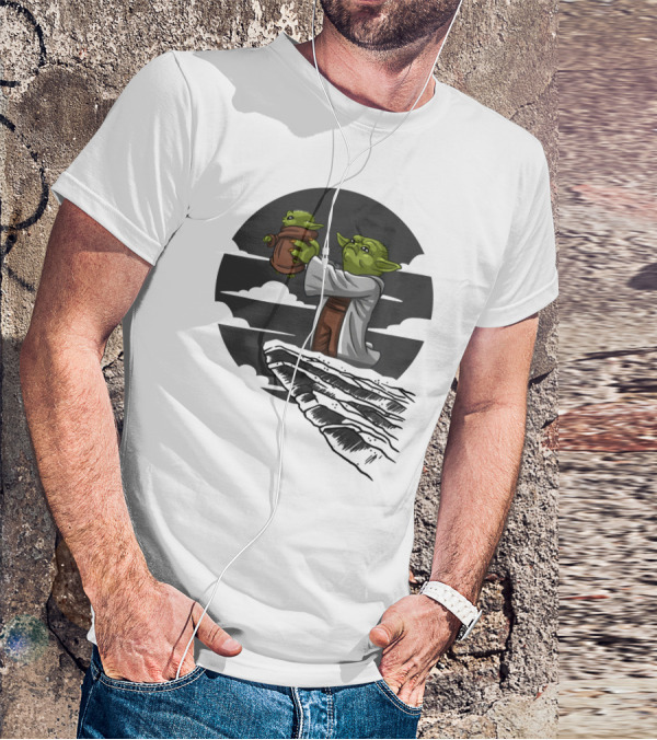 Mandalorian Star Wars Baby Yoda Kawaii Rafiki Moment T-Shirt