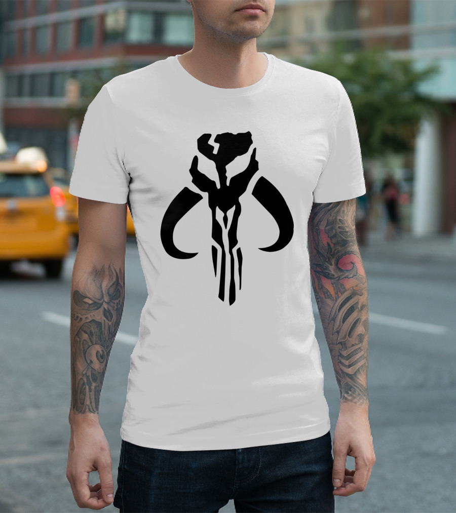 Mandalorian Mythosaur Skull Star Wars T-Shirt