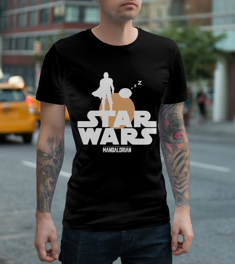 Star Wars The Mandalorian Sleeping Duo T-Shirt