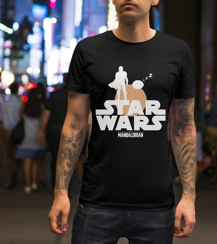 Star Wars The Mandalorian Sleeping Duo T-Shirt