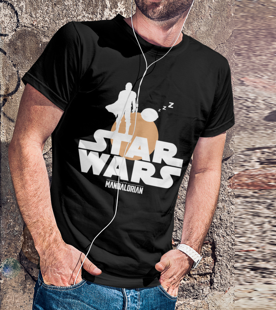 Star Wars The Mandalorian Sleeping Duo T-Shirt