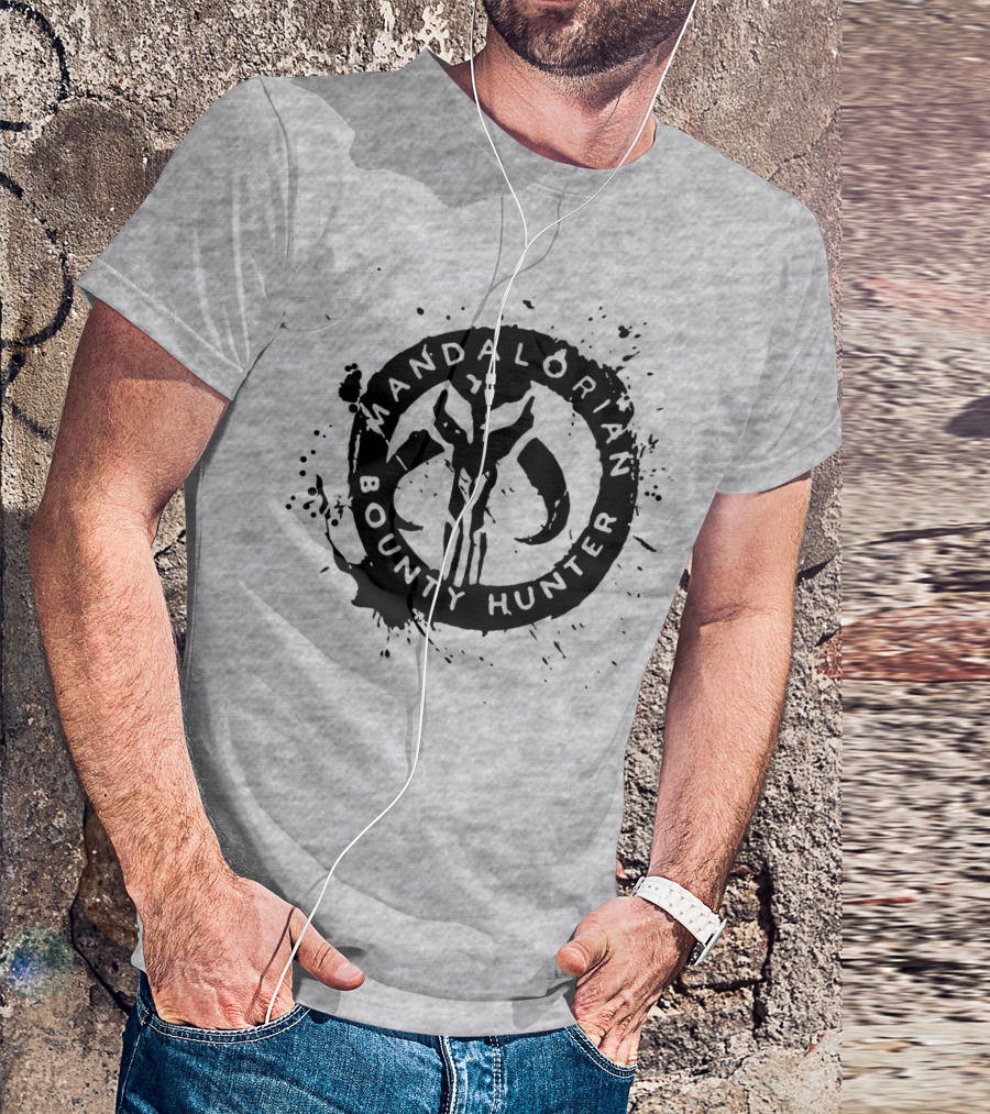 Mandalorian Bounty Hunter Splatter T-Shirt