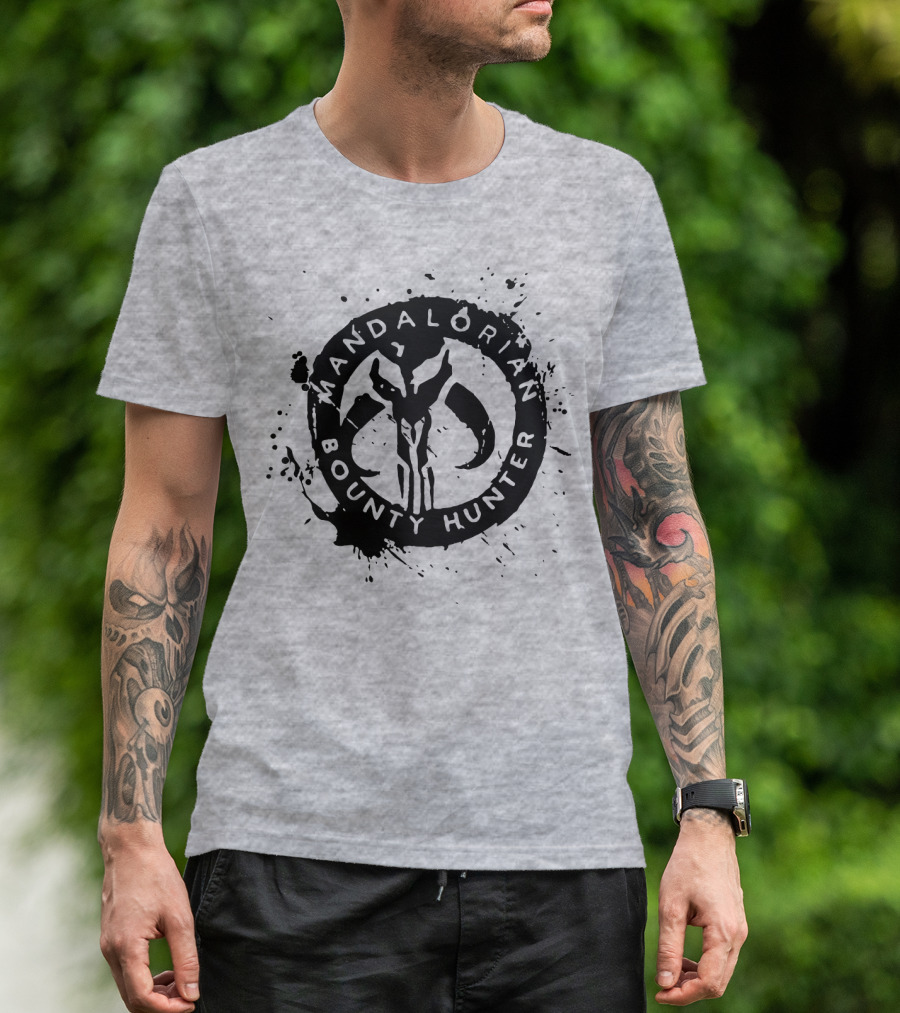 Mandalorian Bounty Hunter Splatter T-Shirt