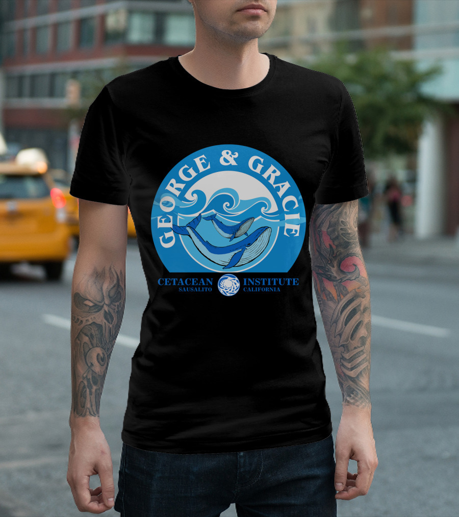 Star Trek George And Gracie Cetacean Institute Sausalito California T-Shirt