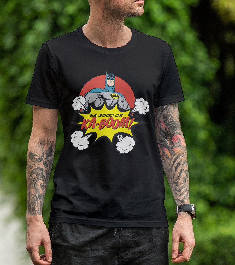 Batman Be Good Or Ka Boom Dynamic Comic Burst T-Shirt