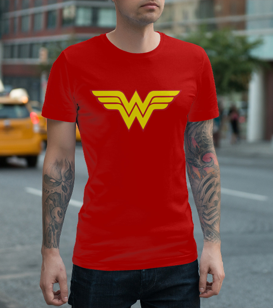 Wonder Woman Classic Yellow Emblem T-Shirt