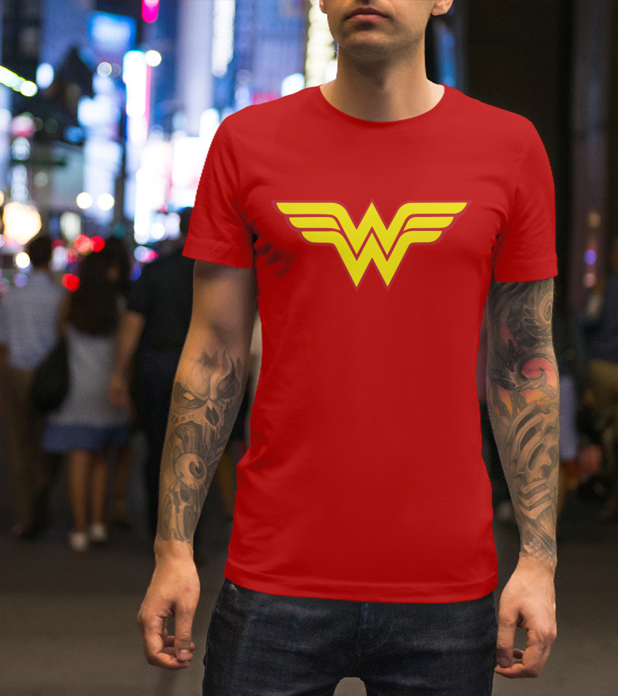 Wonder Woman Classic Yellow Emblem T-Shirt