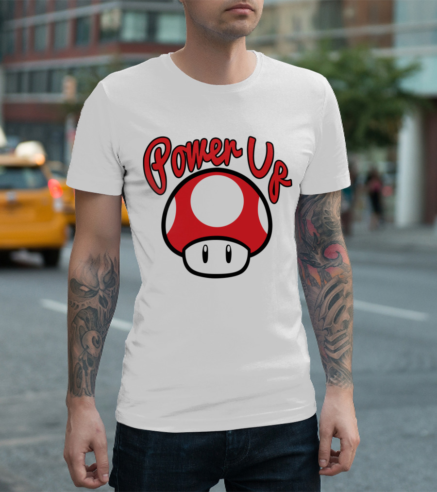 Super Mario Power Up Mushroom T-Shirt