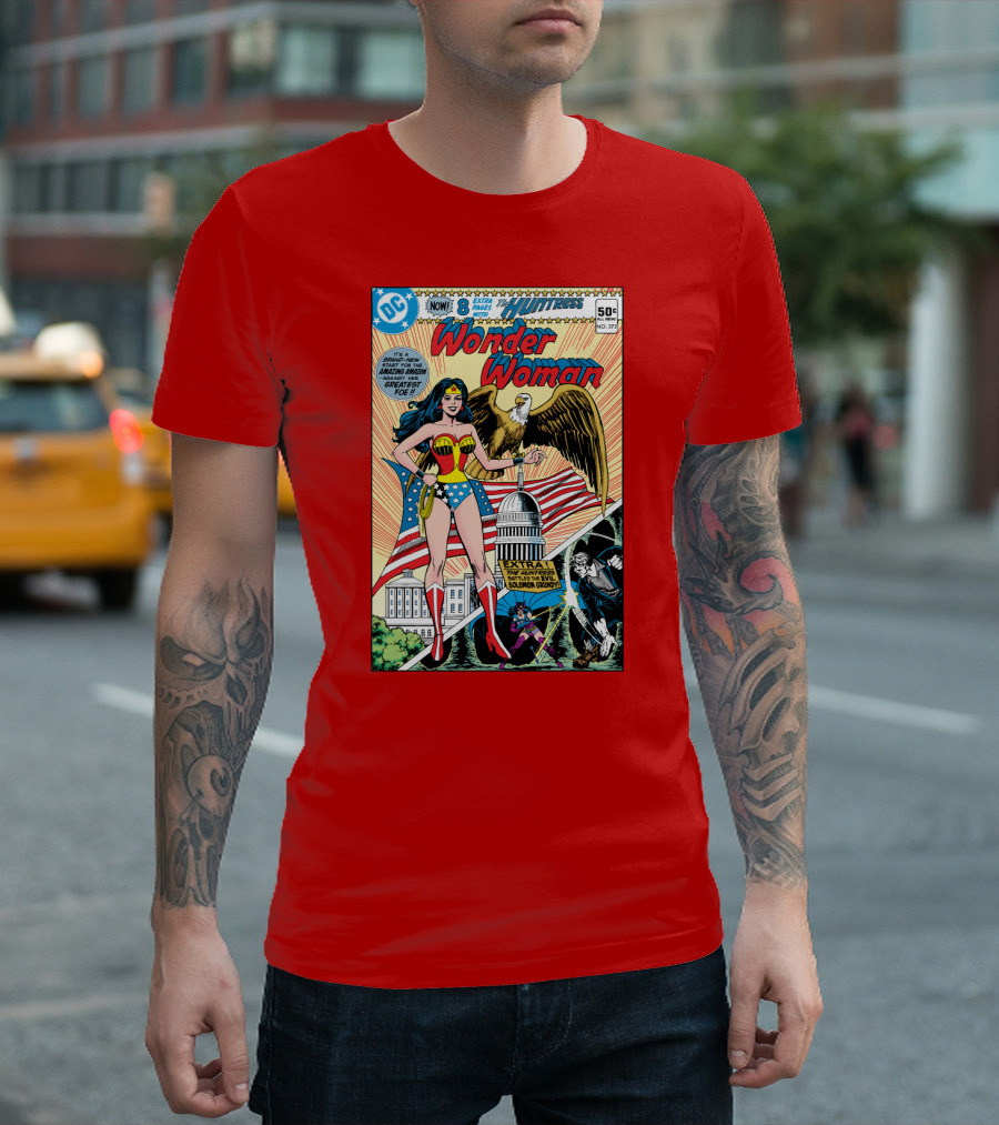 Wonder Woman DC Comics Huntress 1977 Solomon Grundy Patriotic Cover T-Shirt