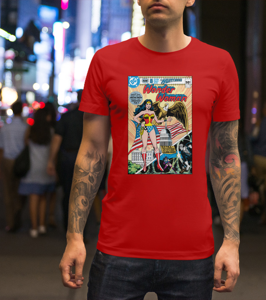 Wonder Woman DC Comics Huntress 1977 Solomon Grundy Patriotic Cover T-Shirt