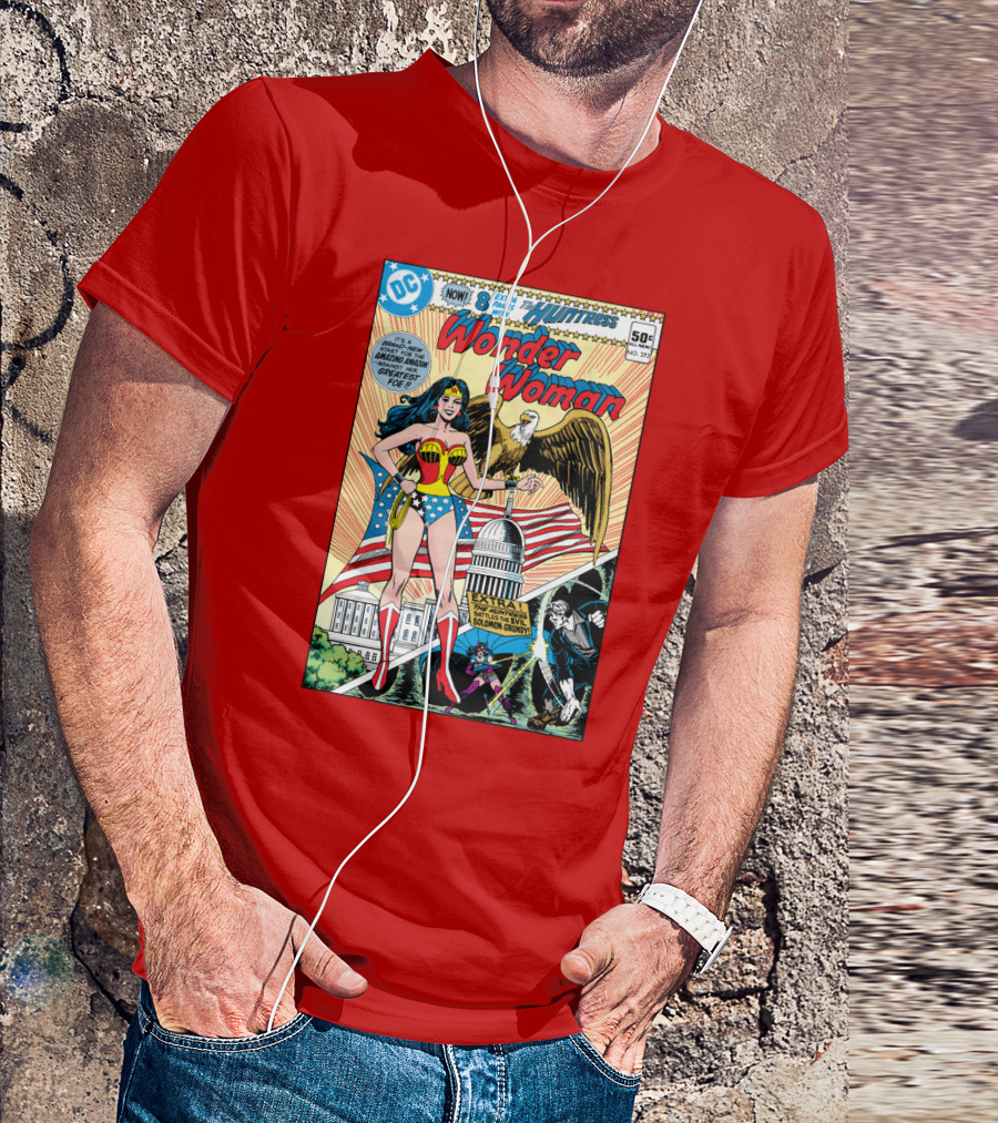 Wonder Woman DC Comics Huntress 1977 Solomon Grundy Patriotic Cover T-Shirt