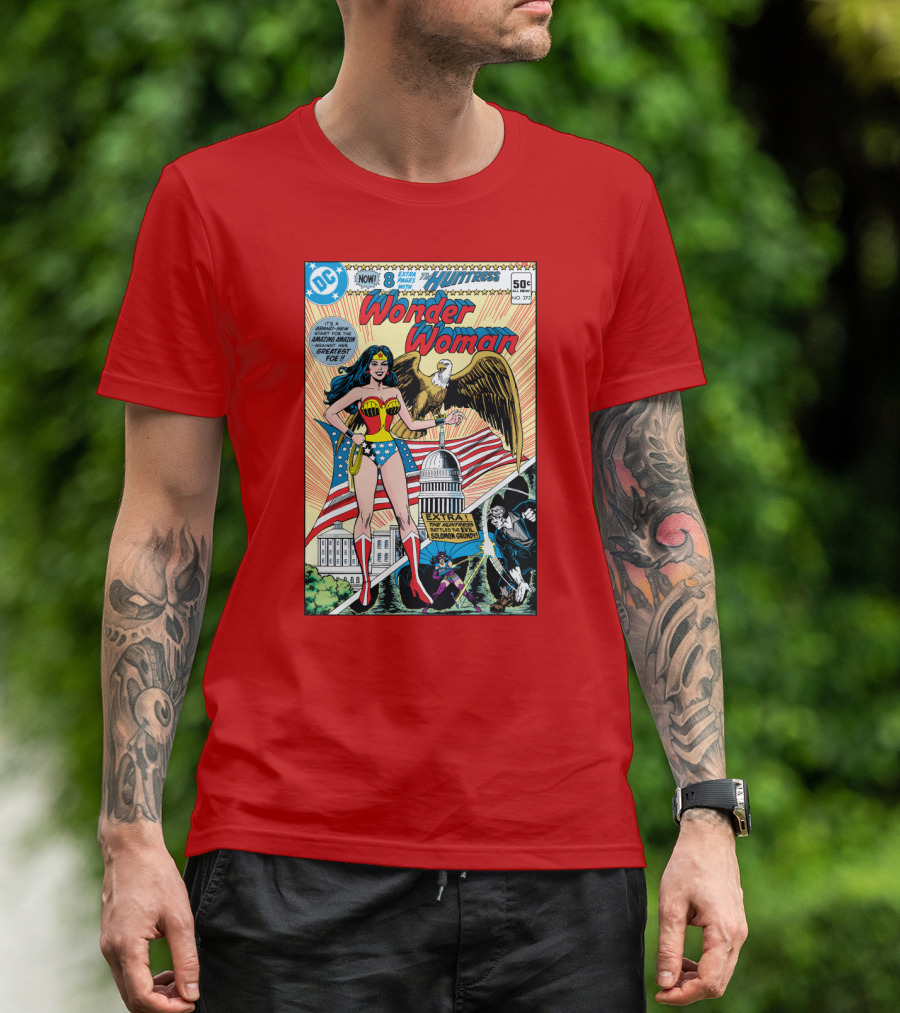 Wonder Woman DC Comics Huntress 1977 Solomon Grundy Patriotic Cover T-Shirt