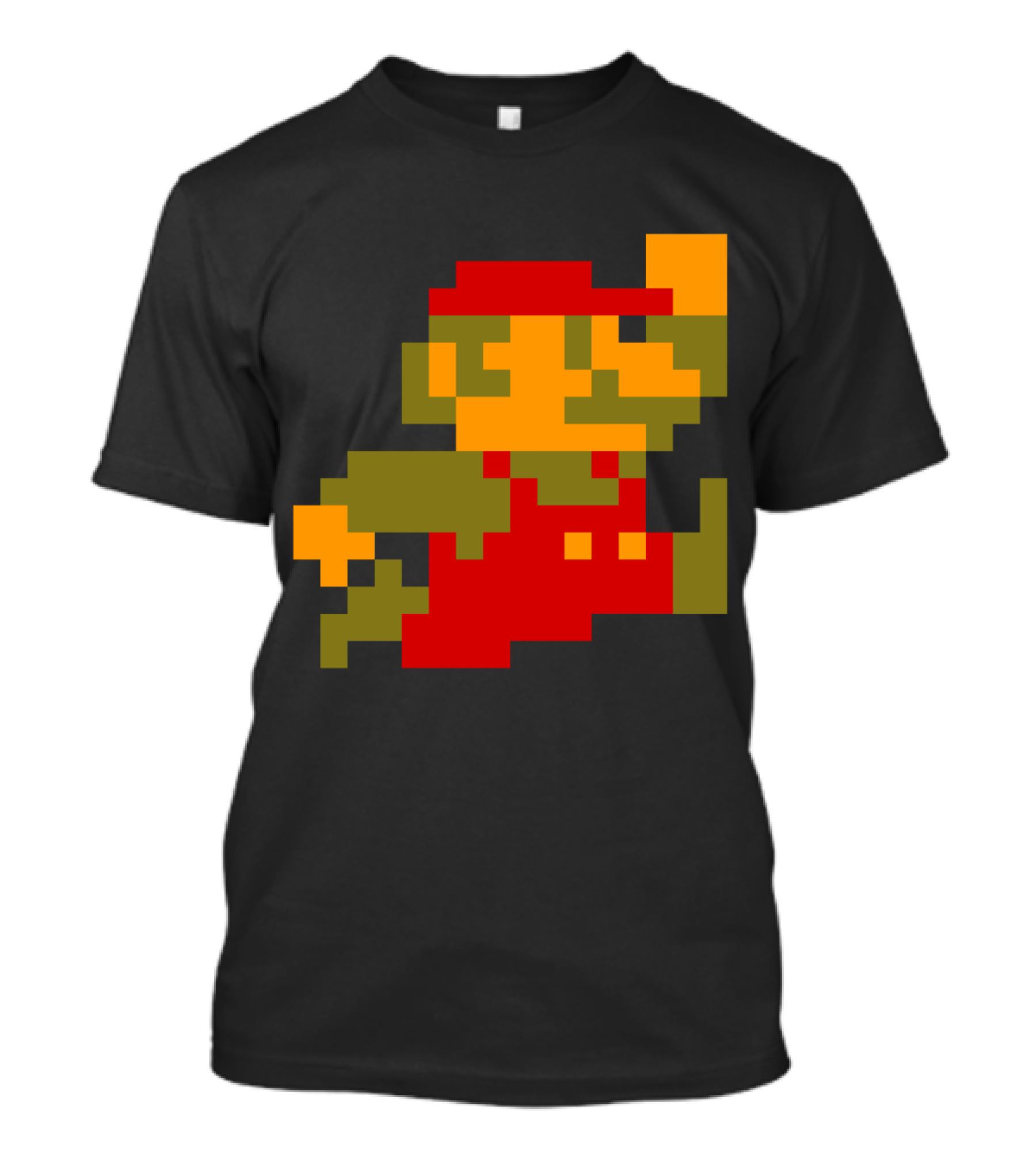 Classic 8-Bit Mario Pixel Art Character T-Shirt