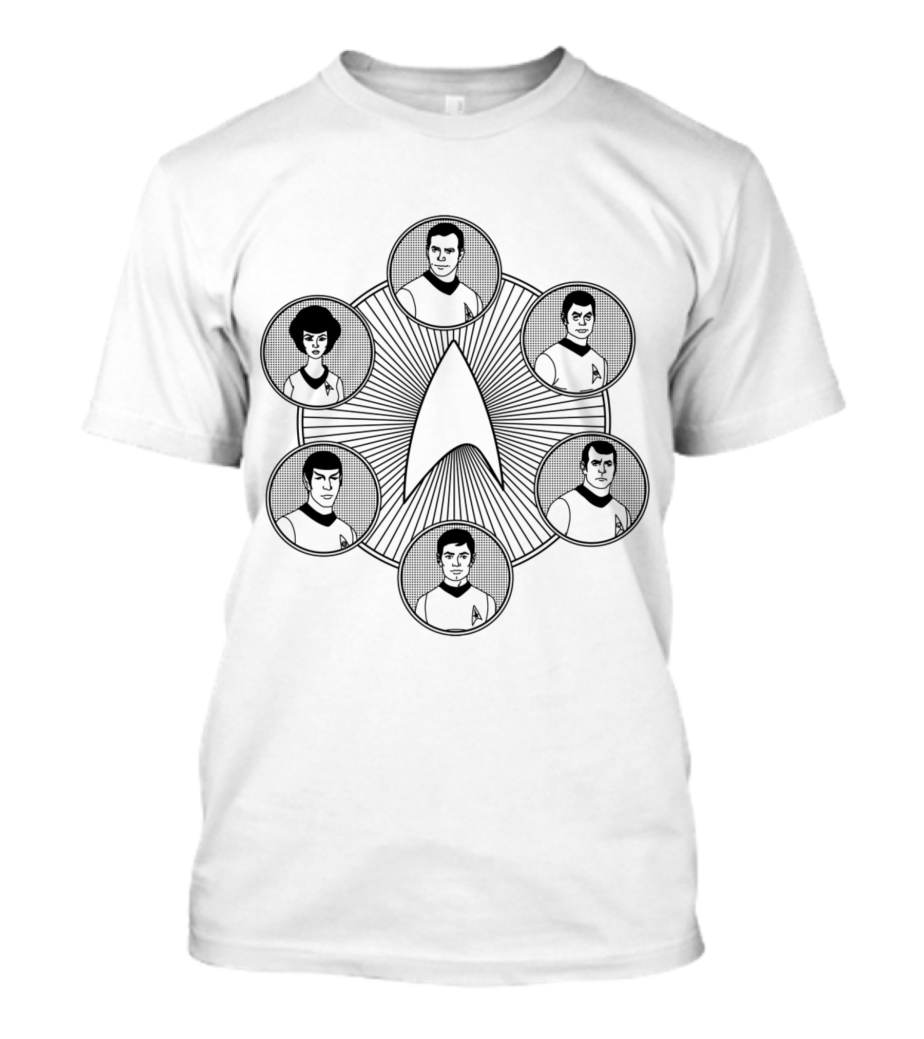 Star Trek Line Work Crew Badge Emblem T-Shirt