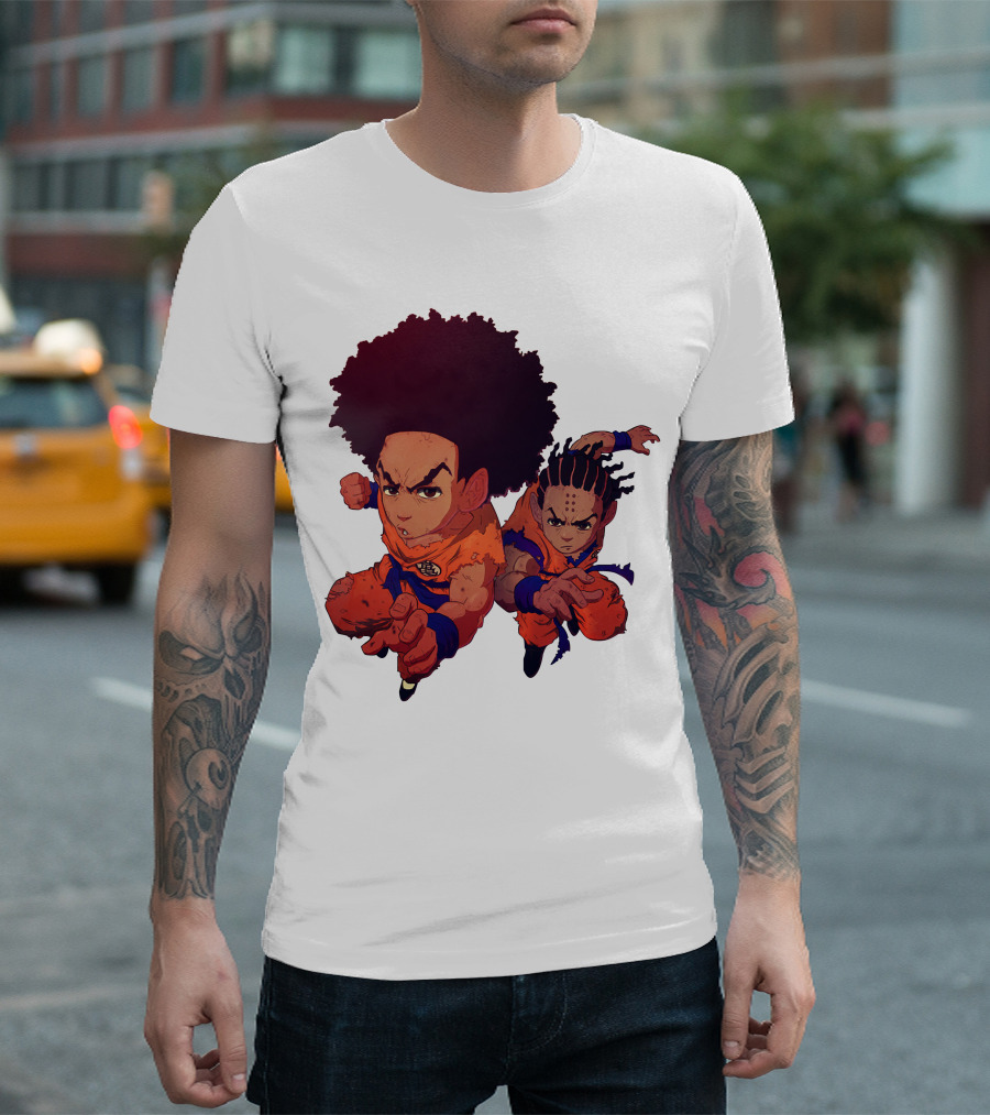 Dragonball Z Fusion Afro Style Characters T-Shirt