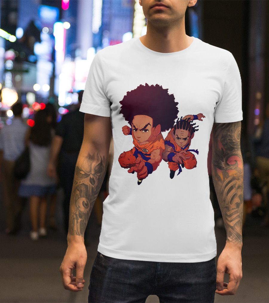 Dragonball Z Fusion Afro Style Characters T-Shirt