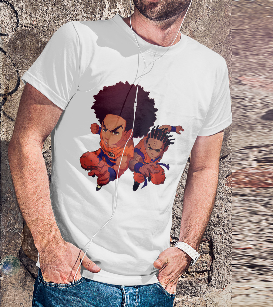 Dragonball Z Fusion Afro Style Characters T-Shirt