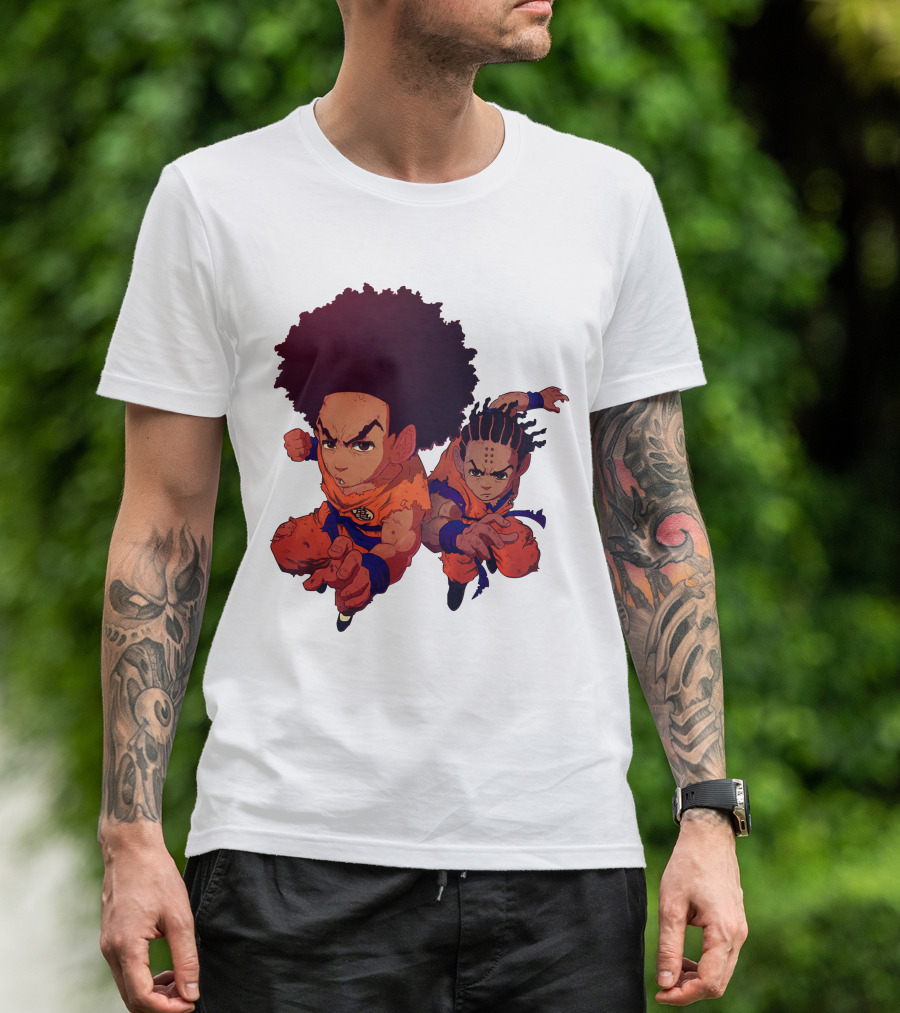Dragonball Z Fusion Afro Style Characters T-Shirt