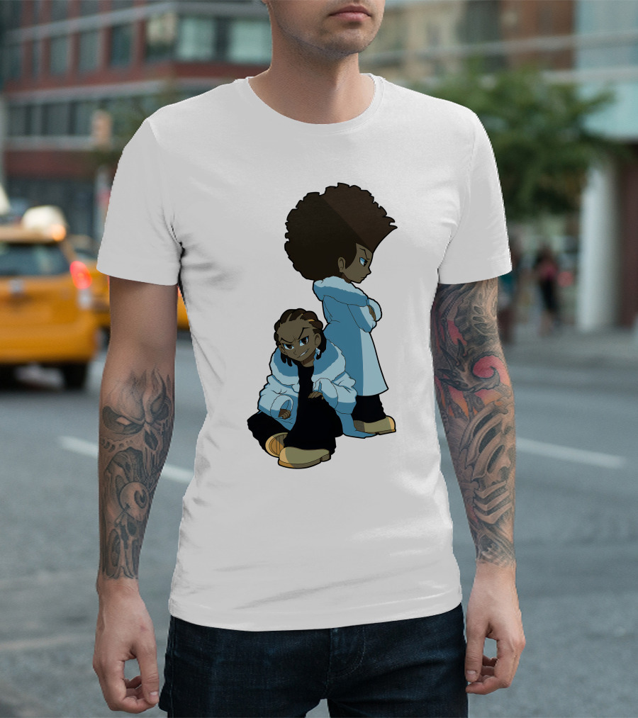 The Boondocks Huey and Riley Characters T-Shirt