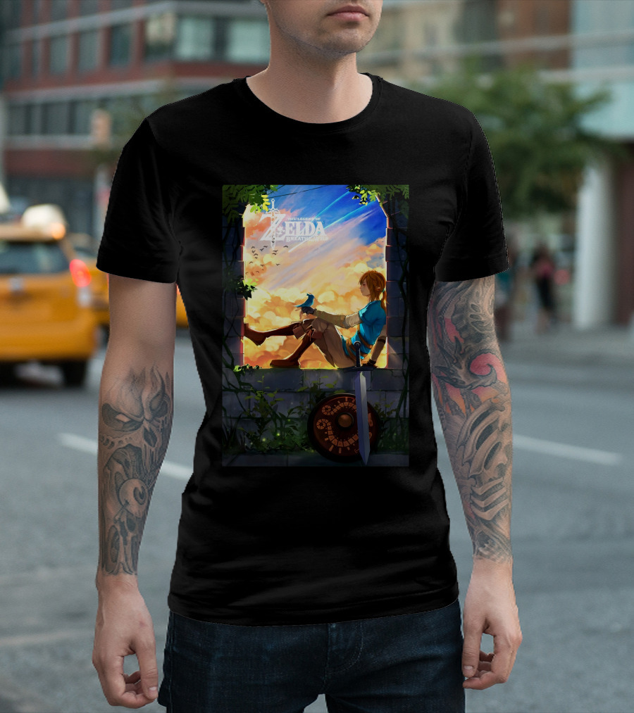 The Legend of Zelda Breath of the Wild Heroic Reflection T-Shirt