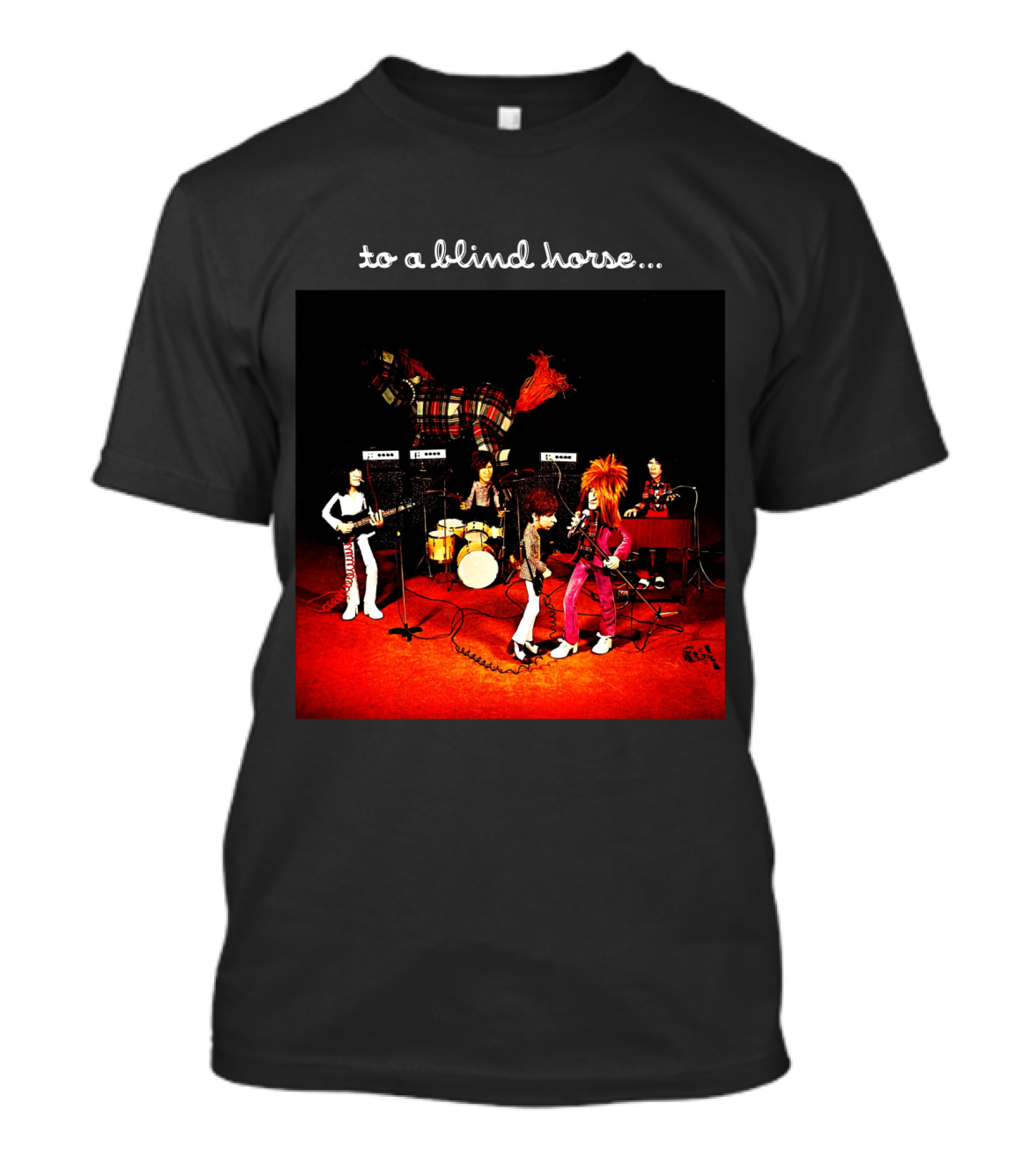 To A Blind Horse Band Performance Scene T-Shirt