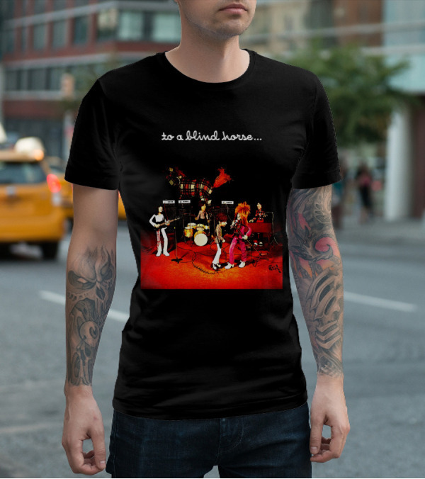 To A Blind Horse Band Performance Scene T-Shirt