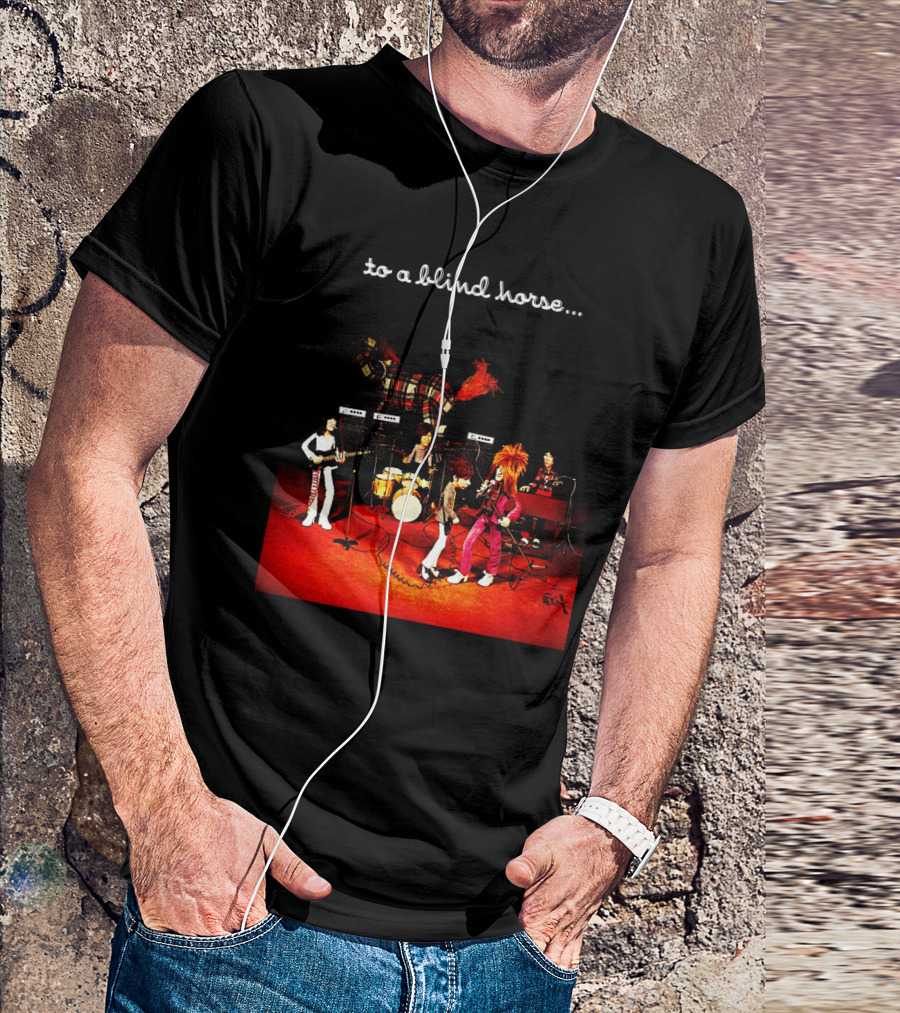 To A Blind Horse Band Performance Scene T-Shirt