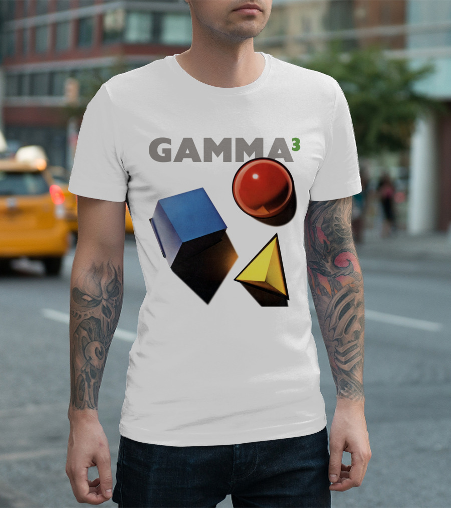 GAMMA 3 Geometric Shapes Cube Sphere Pyramid T-Shirt