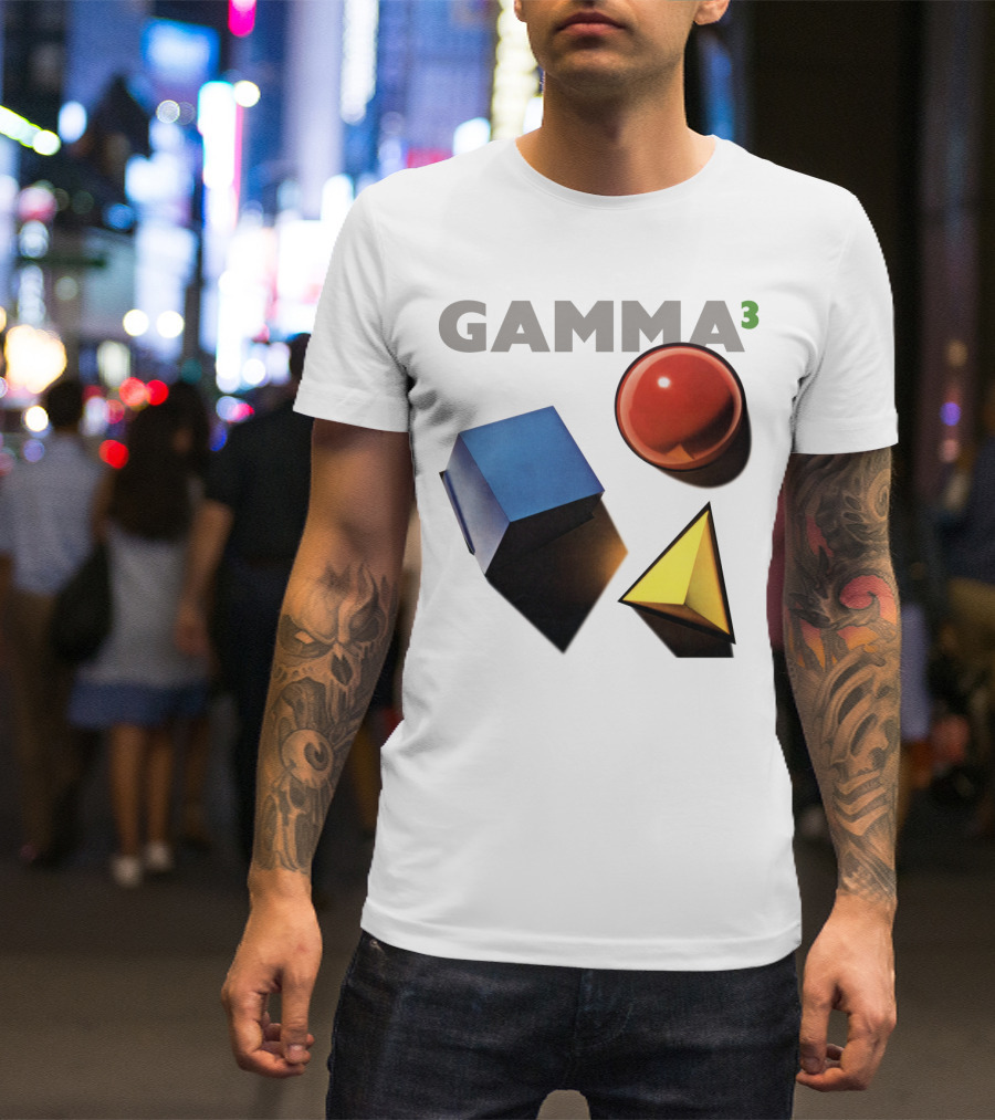 GAMMA 3 Geometric Shapes Cube Sphere Pyramid T-Shirt