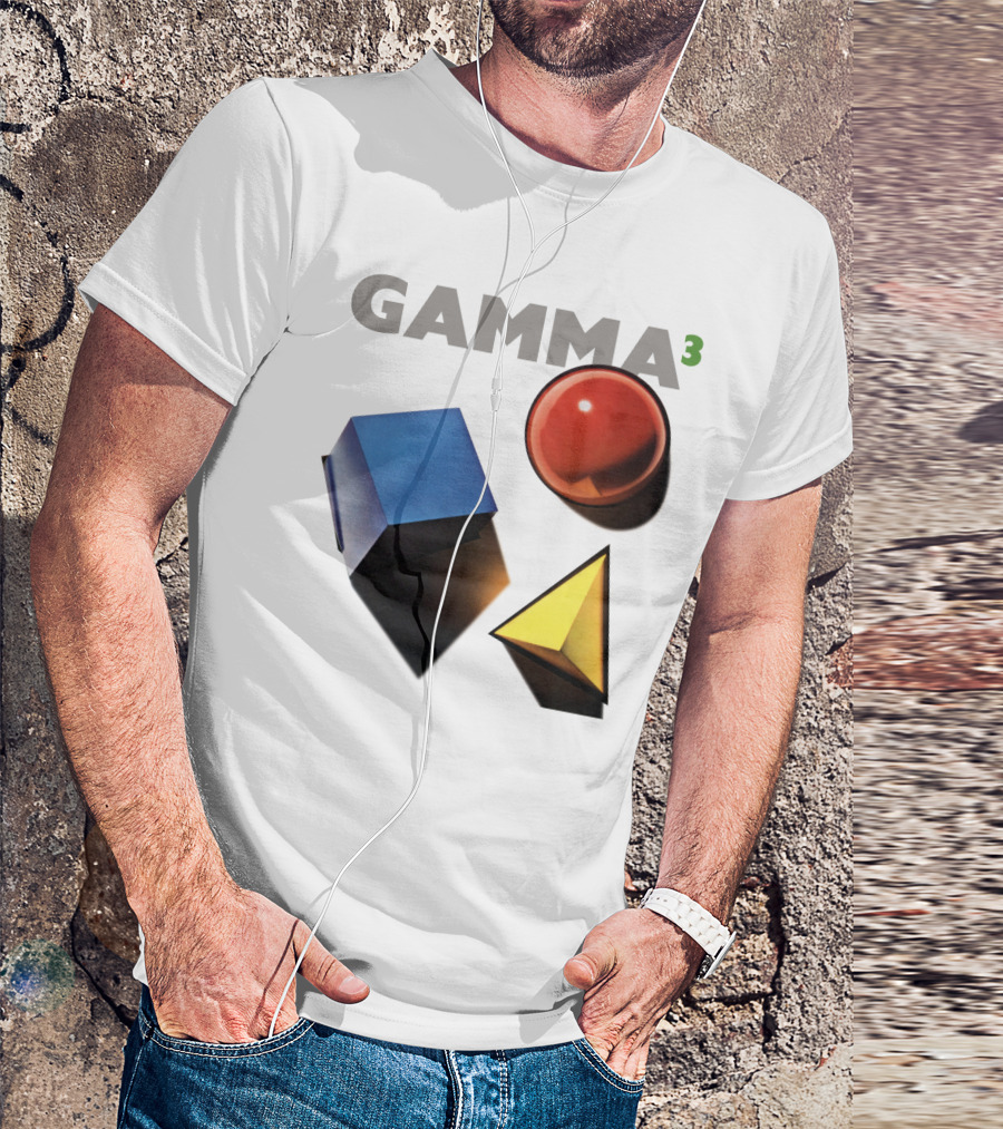 GAMMA 3 Geometric Shapes Cube Sphere Pyramid T-Shirt