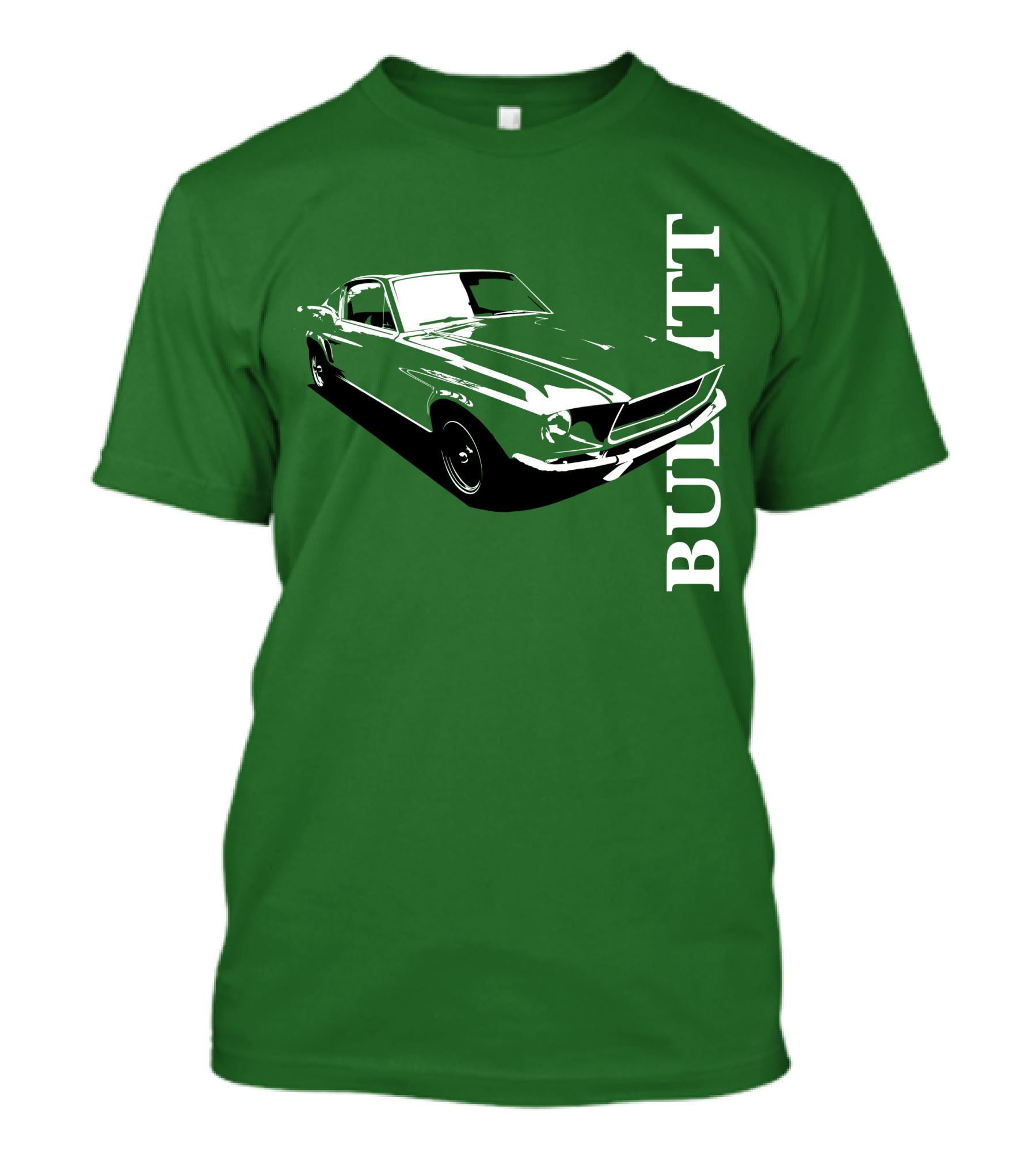 Bullitt Classic Car Green Mustang T-Shirt