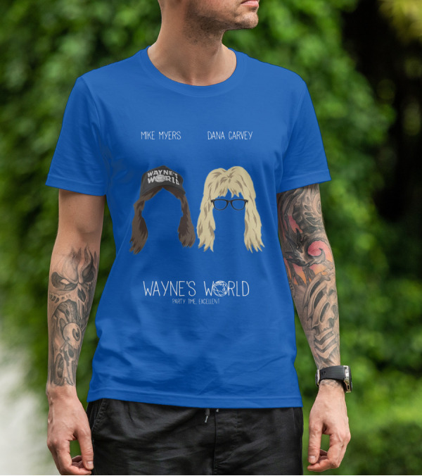 Wayne's World Mike Myers Dana Carvey Party Time Excellent T-Shirt