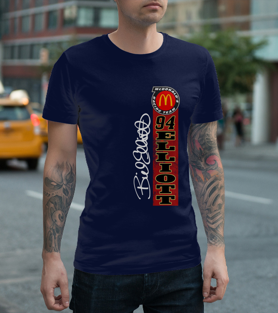 McDonald's Racing Team 94 Bill Elliott Signature T-Shirt