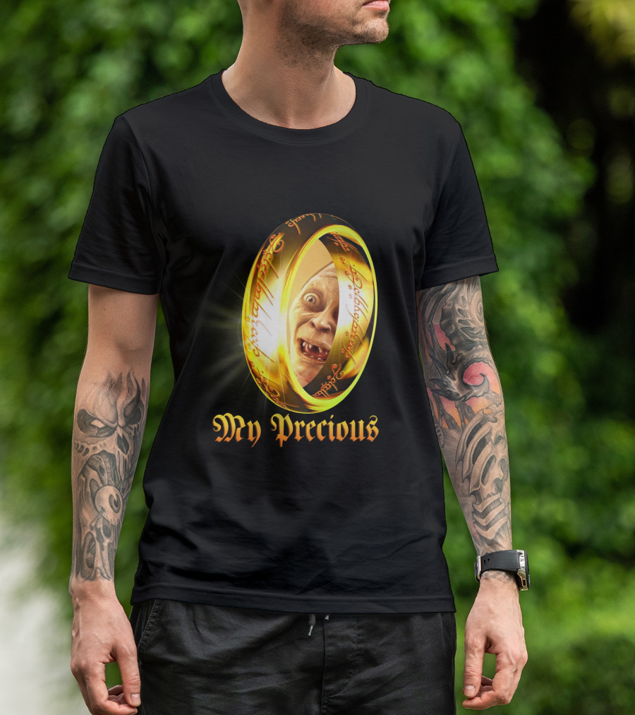 Lord Of The Rings My Precious Ring Gollum Reflection T-Shirt