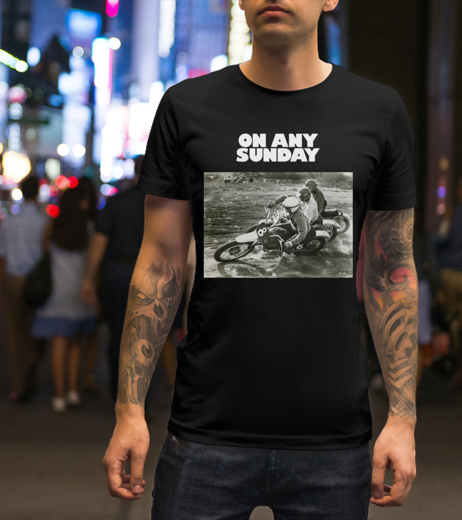 On Any Sunday Motorcycle Racing Classic Scene T-Shirt