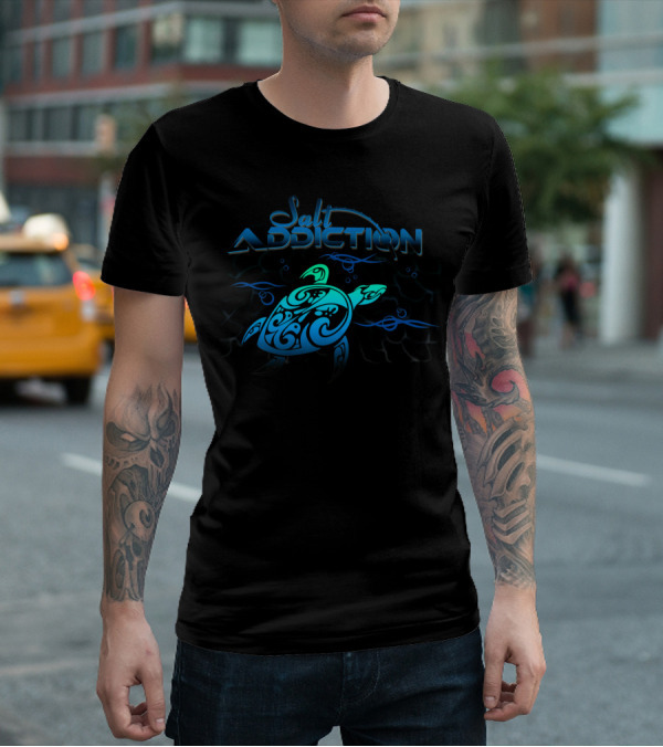 Salt Addiction Turtle Ocean Waves T-Shirt