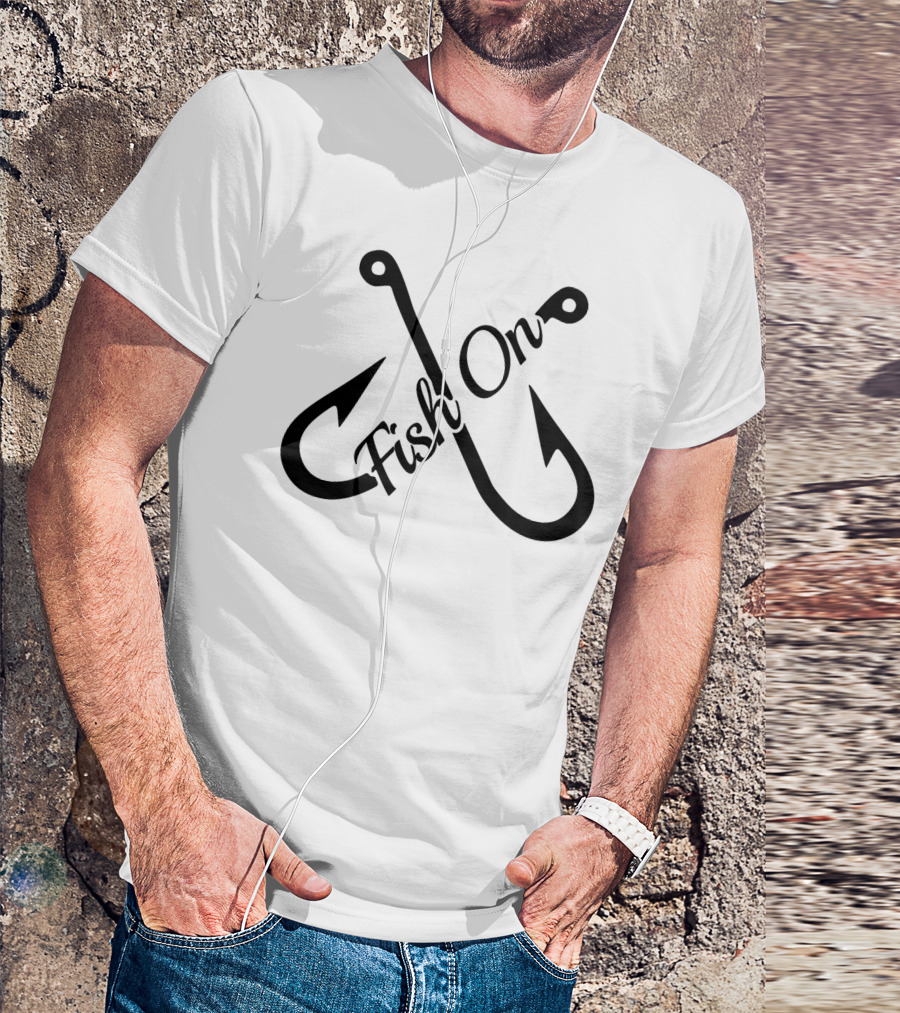 Fish On Hook Crossing T-Shirt