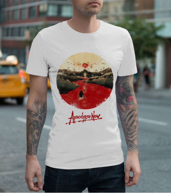 15 Helicopters Jungle River Apocalypse Now T-Shirt