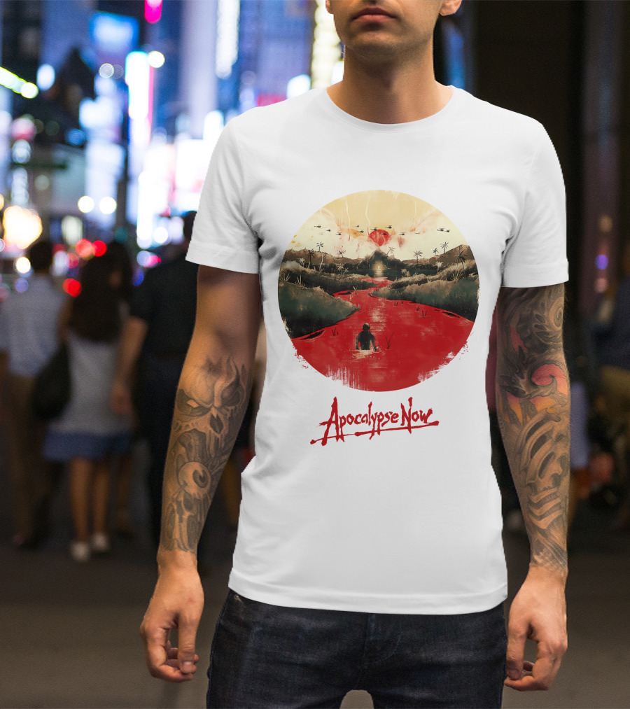 15 Helicopters Jungle River Apocalypse Now T-Shirt