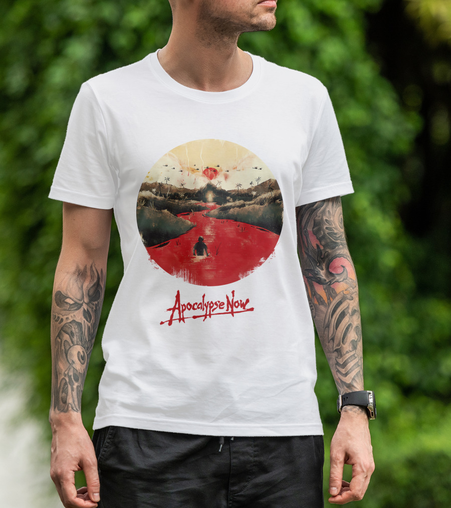 15 Helicopters Jungle River Apocalypse Now T-Shirt