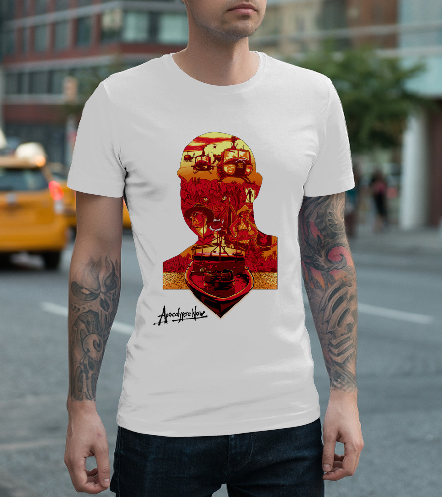 Apocalypse Now Graphic with Helicopters and Boat T-Shirt