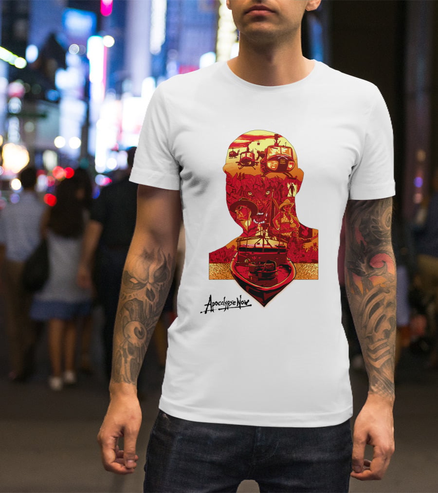 Apocalypse Now Graphic With Helicopters And Boat T-Shirt
